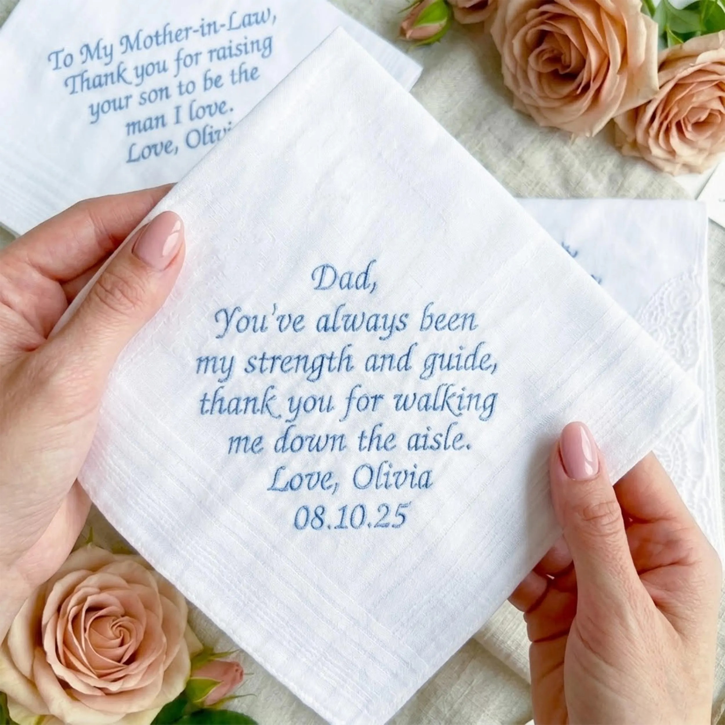 Personalized Wedding Handkerchief