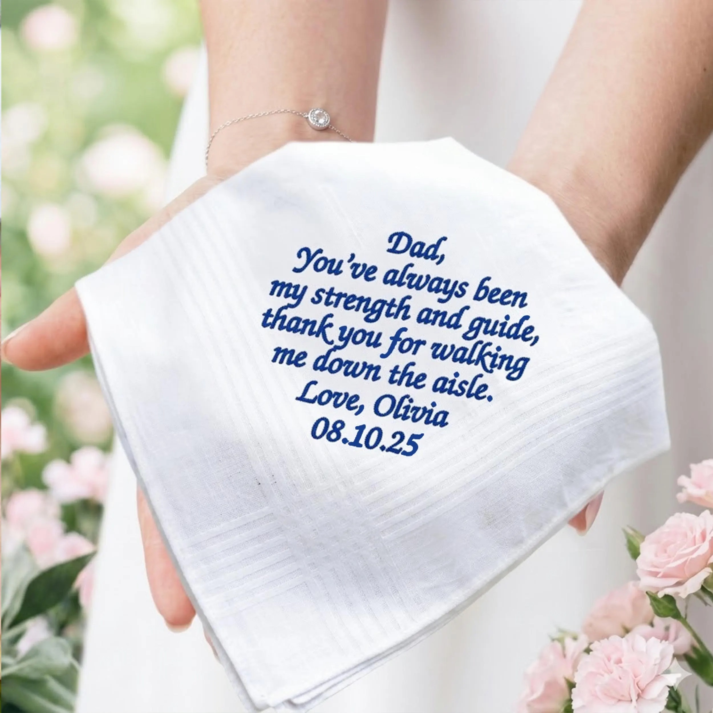 Personalized Wedding Handkerchief