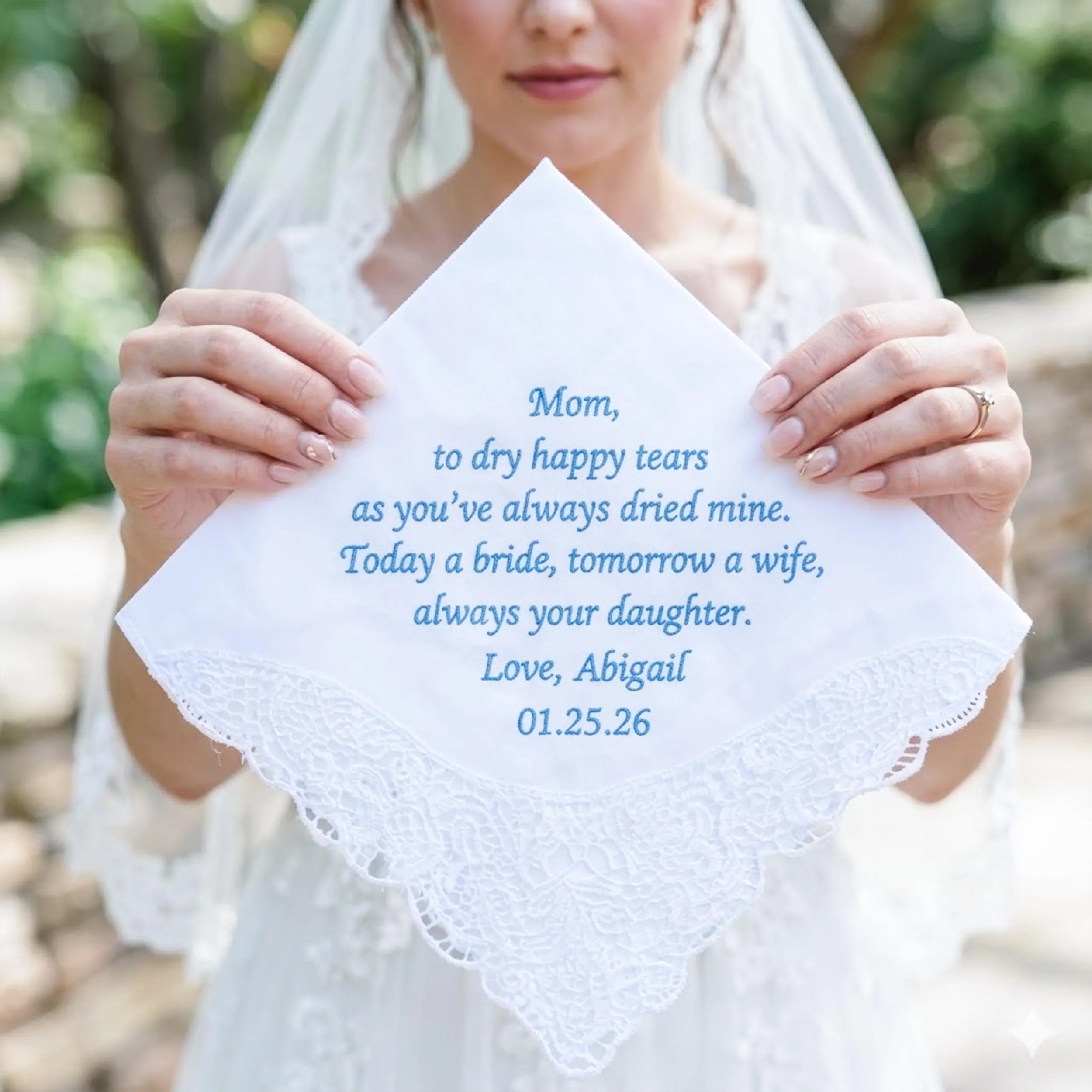 Personalized Wedding Handkerchief