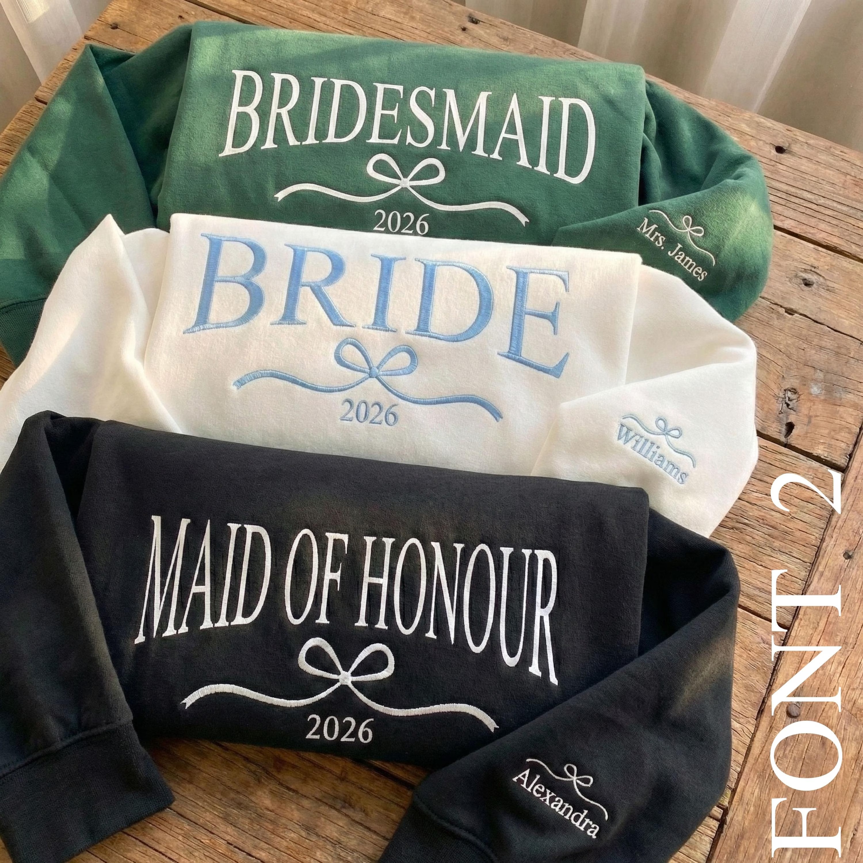 Custom Embroidered Bride Sweatshirt