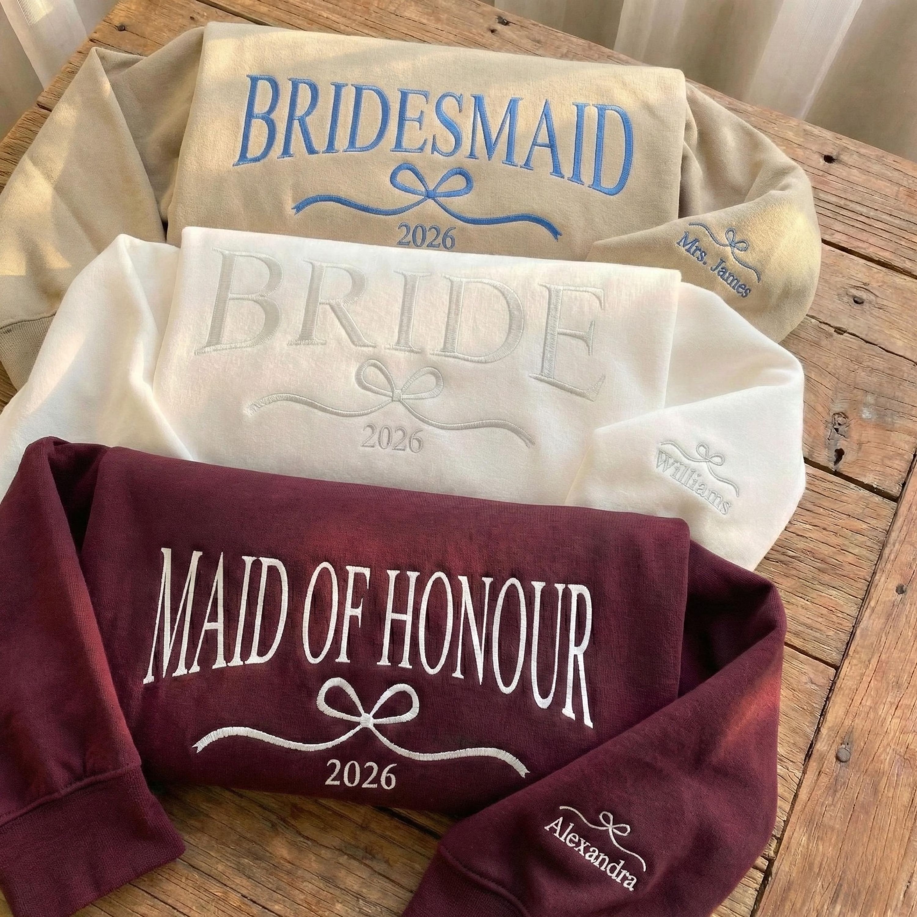 Custom Embroidered Bride Sweatshirt