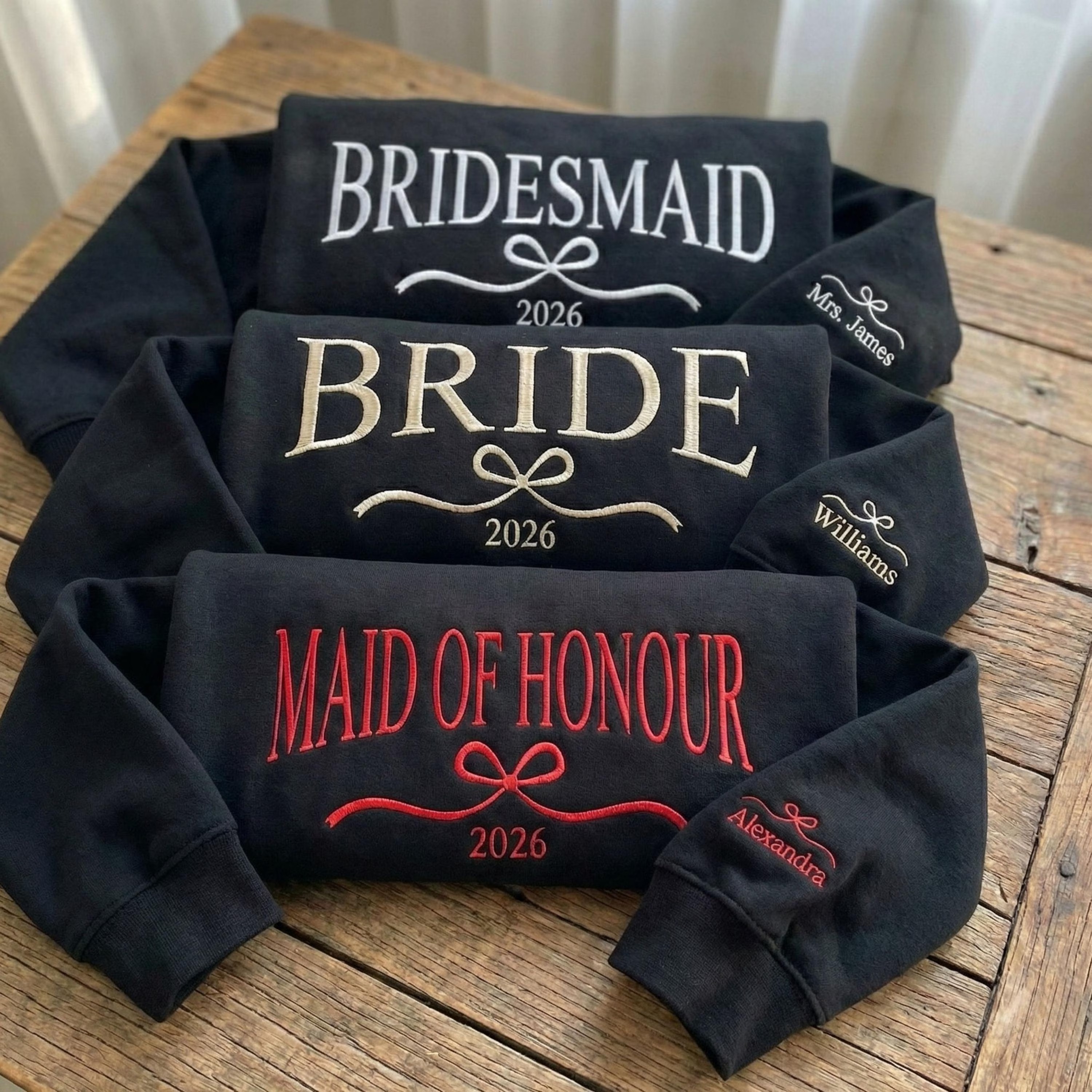 Custom Embroidered Bride Sweatshirt