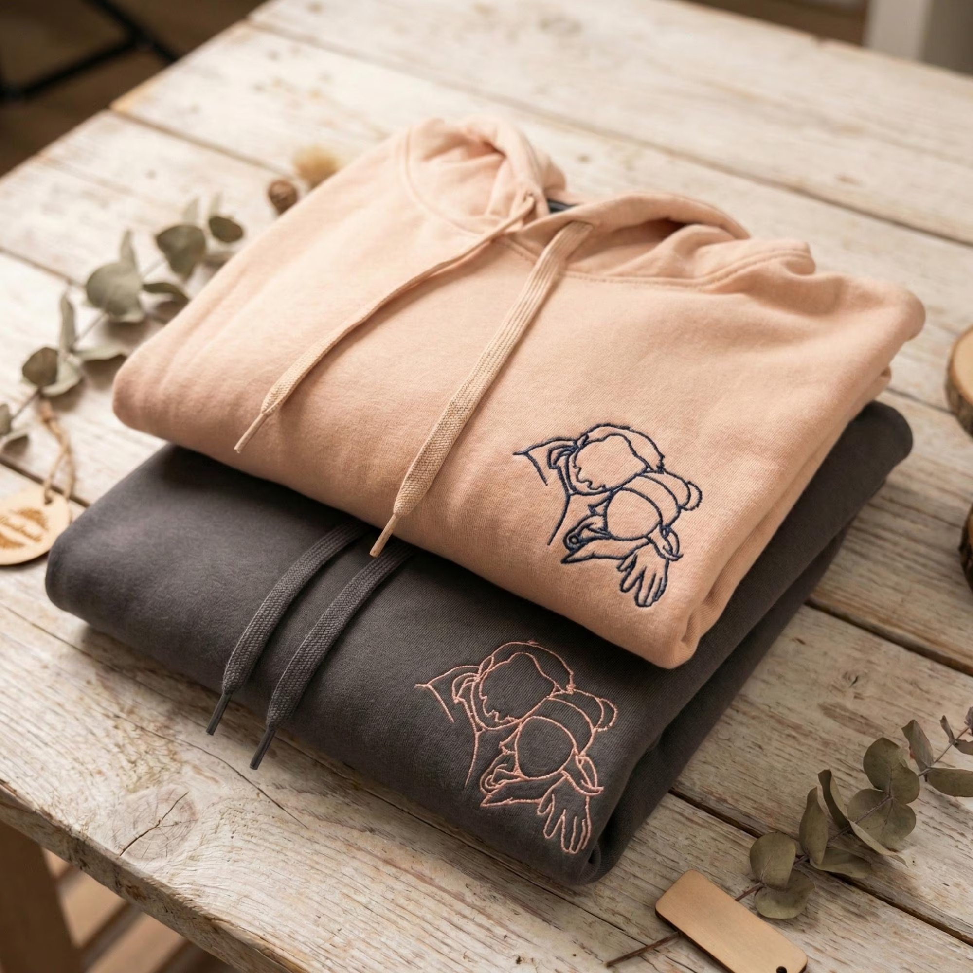 Custom Photo Embroidered Hoodie