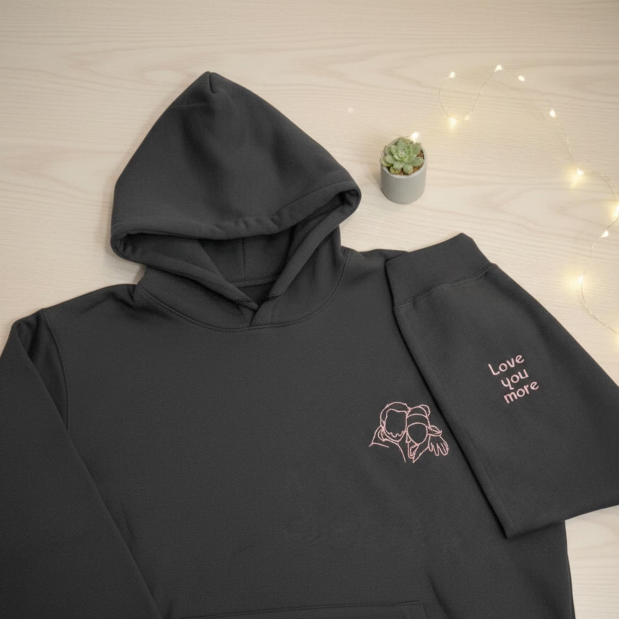 Custom Photo Embroidered Hoodie