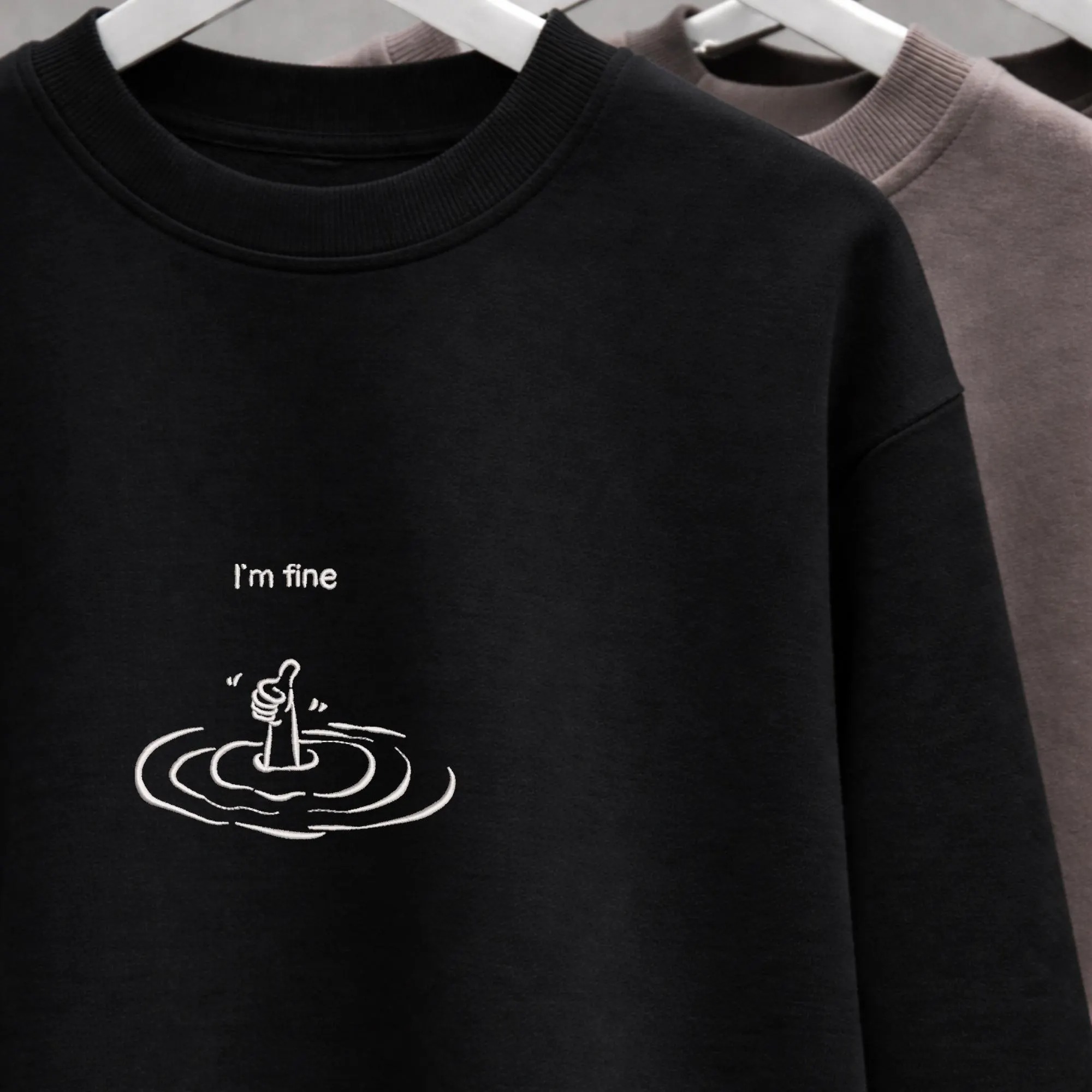 Sarcastic Minimal Sweatshirt Design