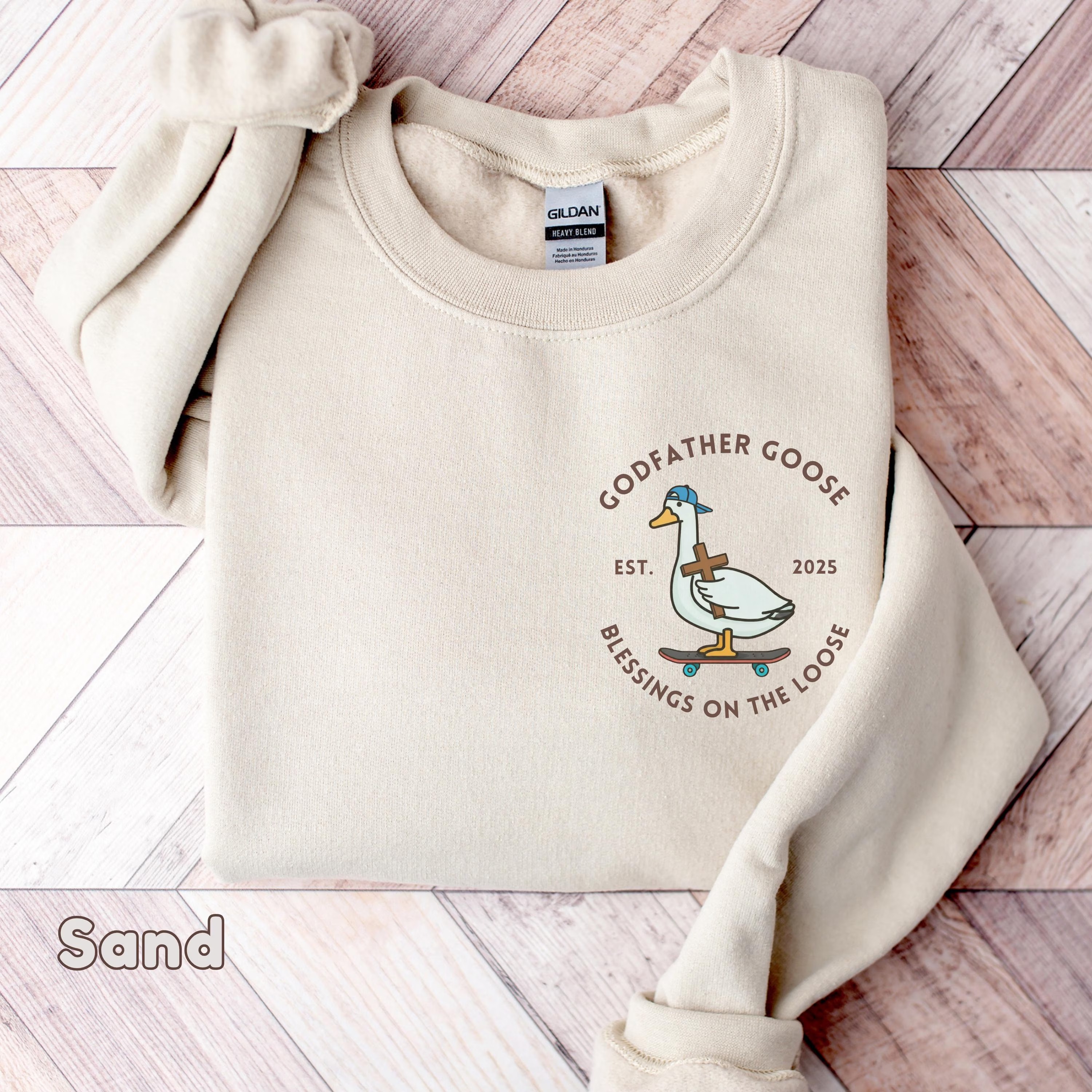 Godmother And Godfather Goose Blessings On the Loose Comfort Colors Shirt