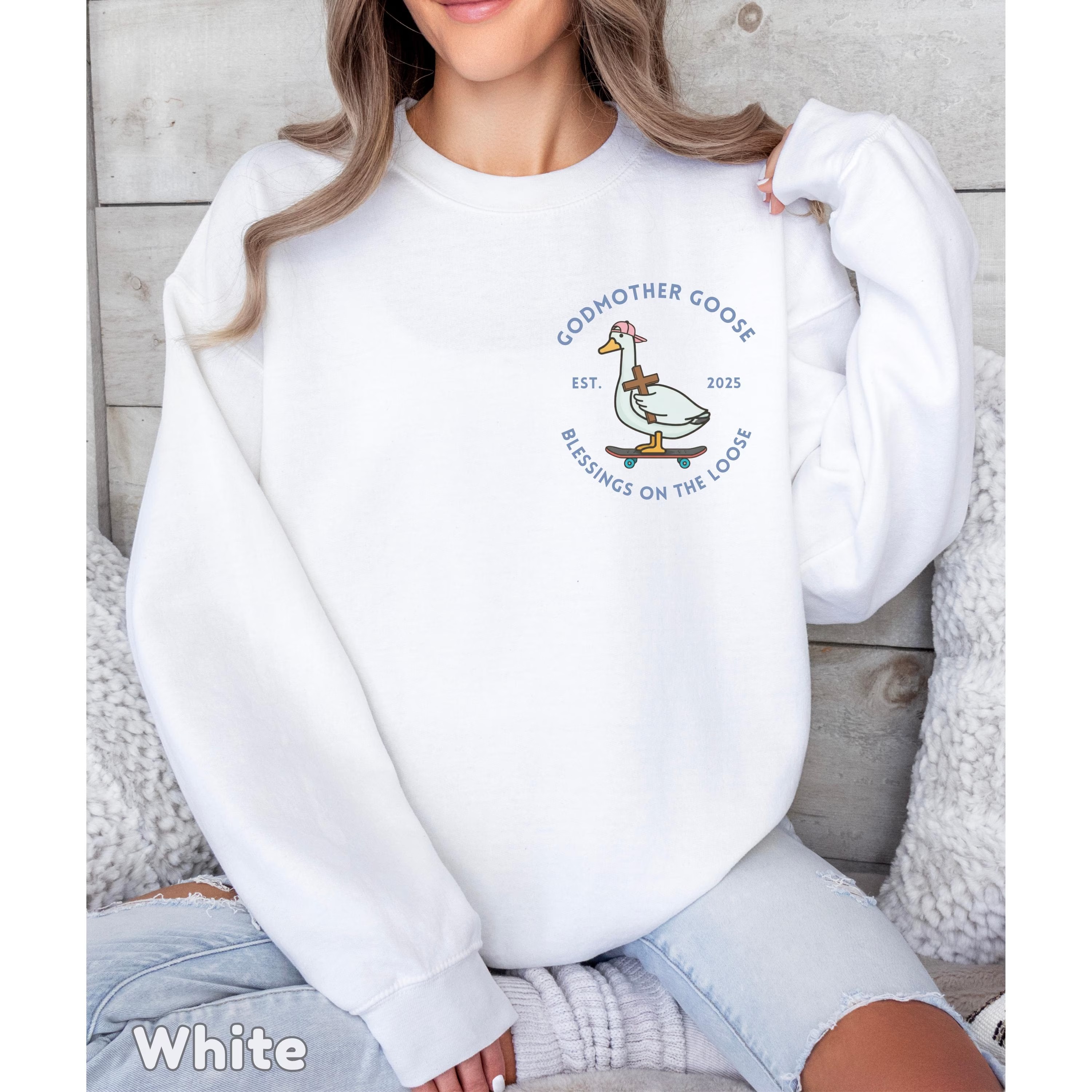 Godmother And Godfather Goose Blessings On the Loose Comfort Colors Shirt