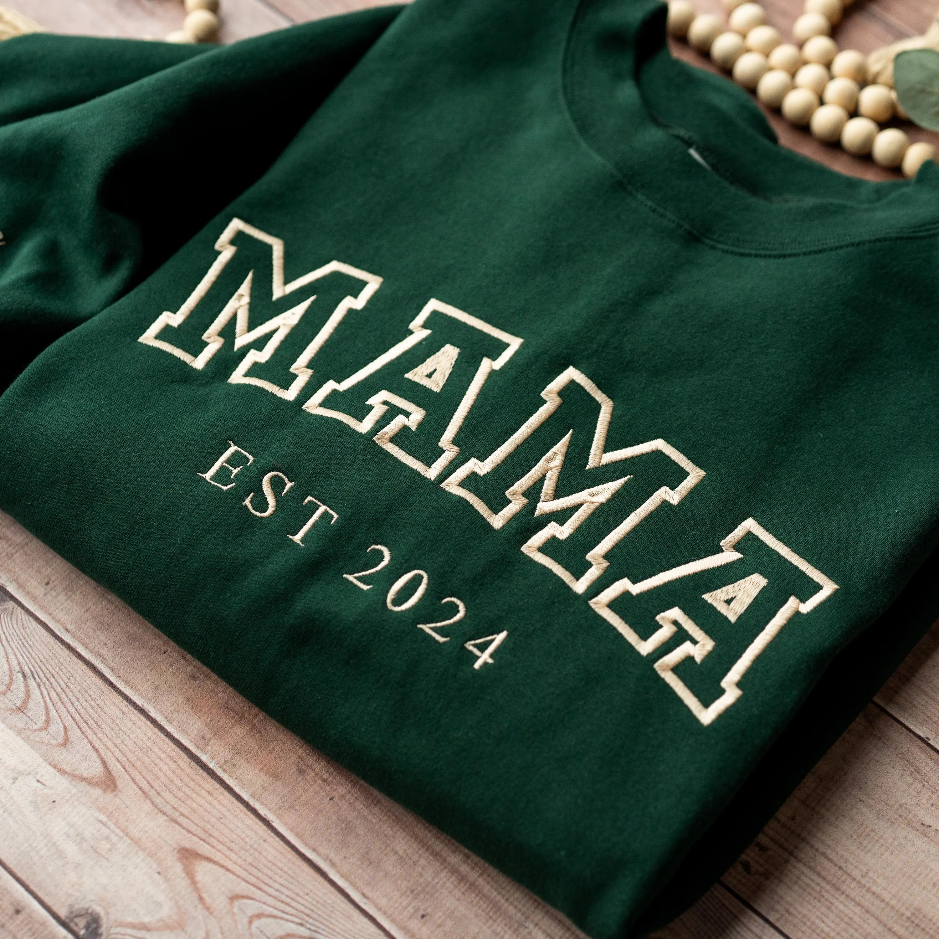 Custom Sleeve Names Crewneck for Mother's Day