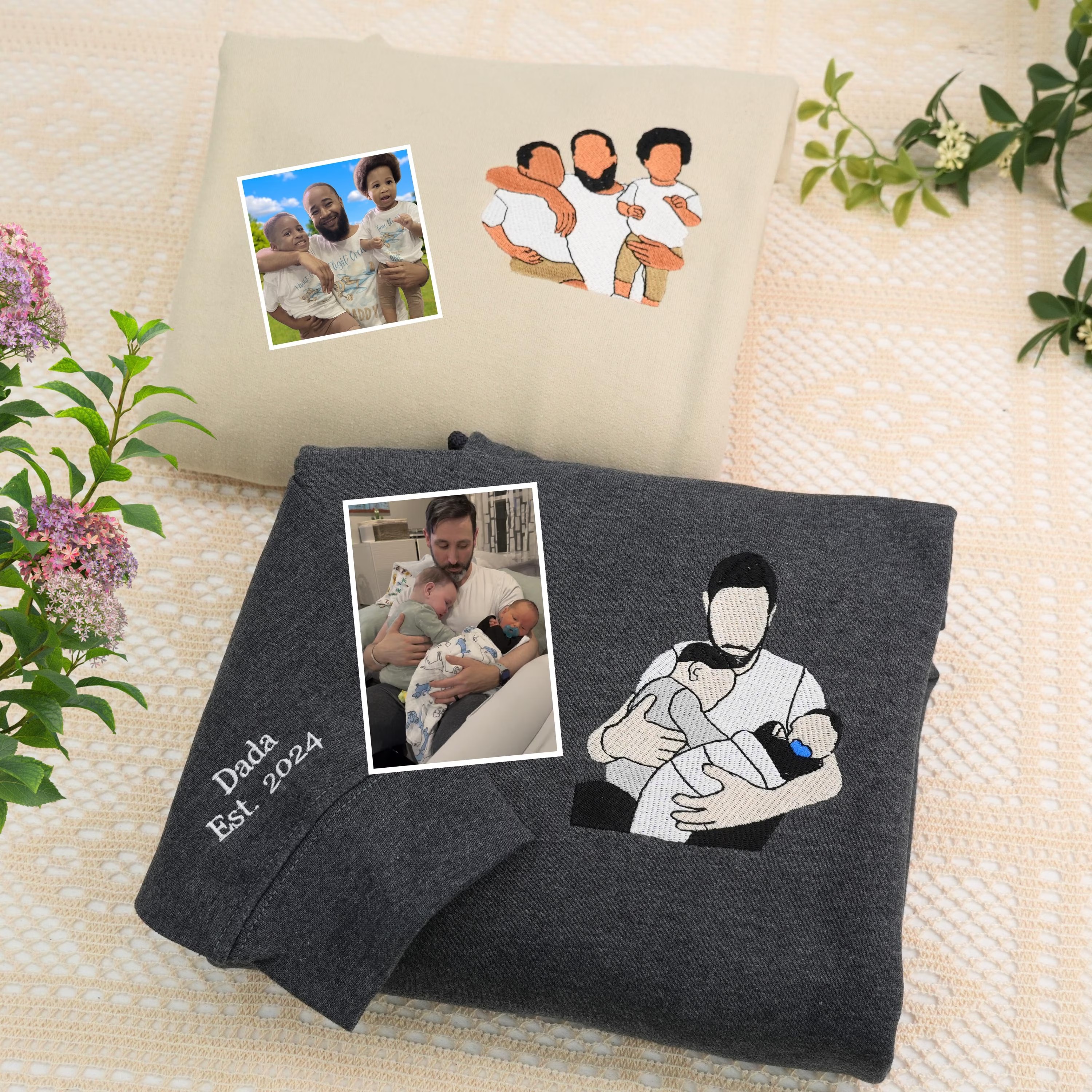 Family Reunion - Custom Embroidered Portrait Sweatshirt From Photo