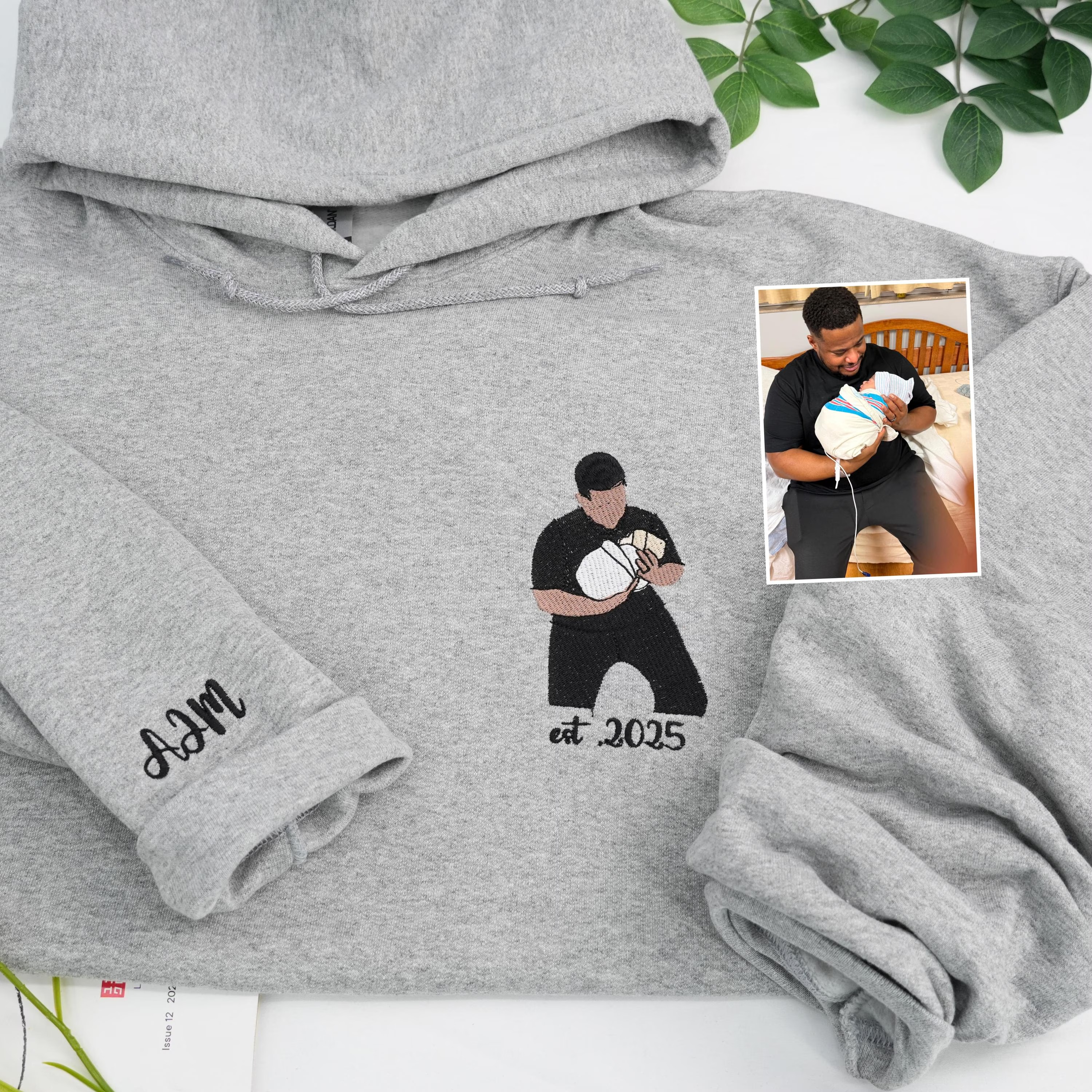 Family Reunion - Custom Embroidered Portrait Sweatshirt From Photo