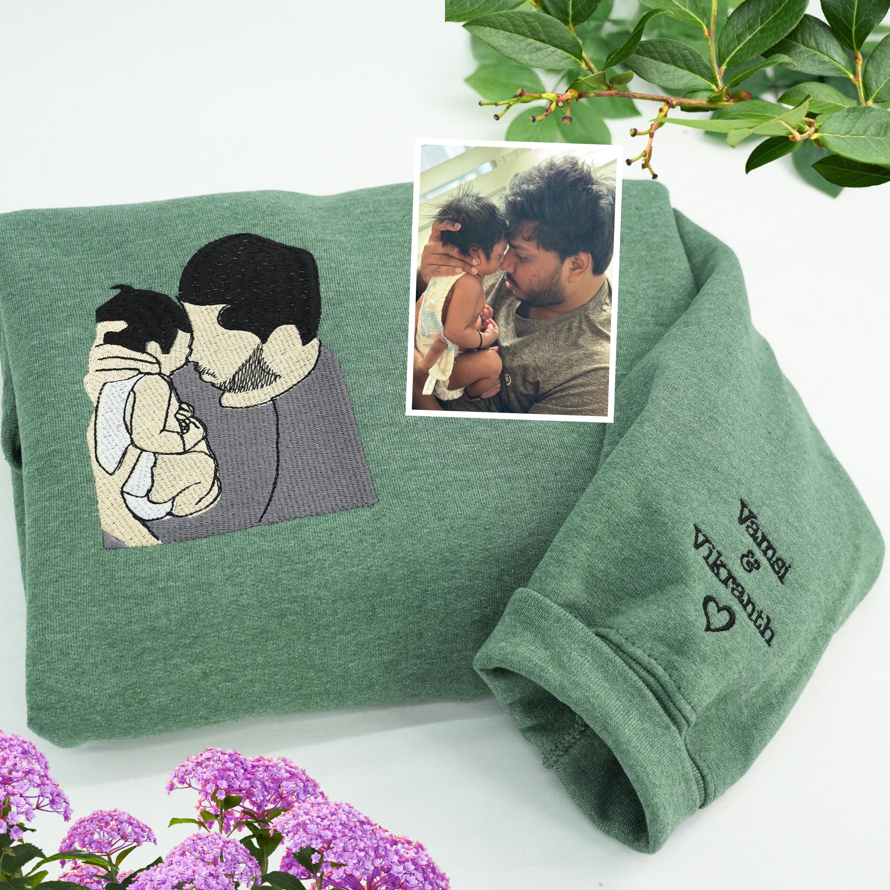 Family Reunion - Custom Embroidered Portrait Sweatshirt From Photo