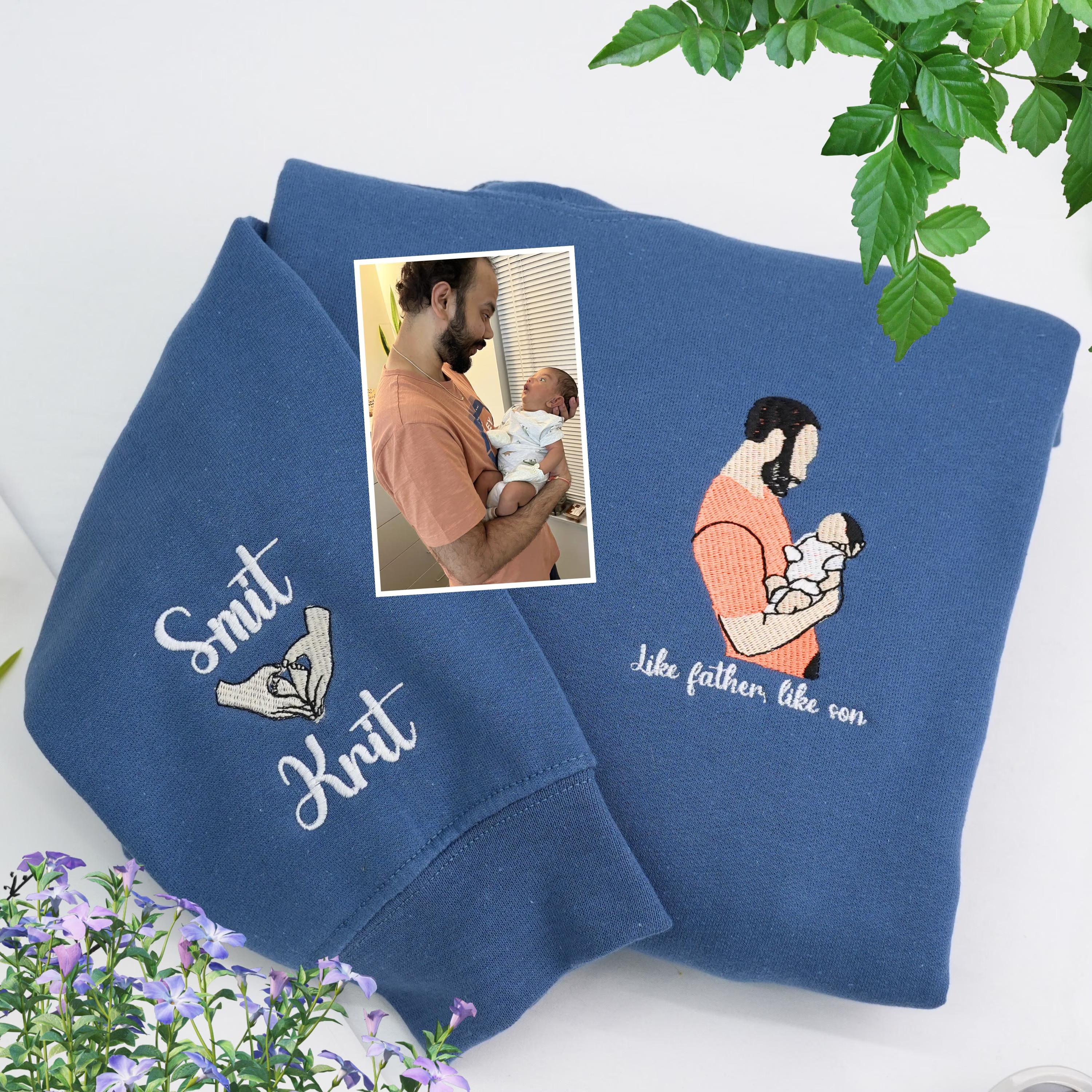 Family Reunion - Custom Embroidered Portrait Sweatshirt From Photo