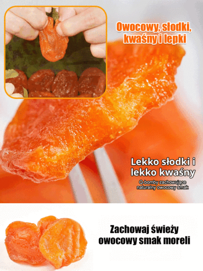 【Słodkie i miękkie】Suszone morele bez pestek, bez dodatków：Żywność organiczna z certyfikatem FDA