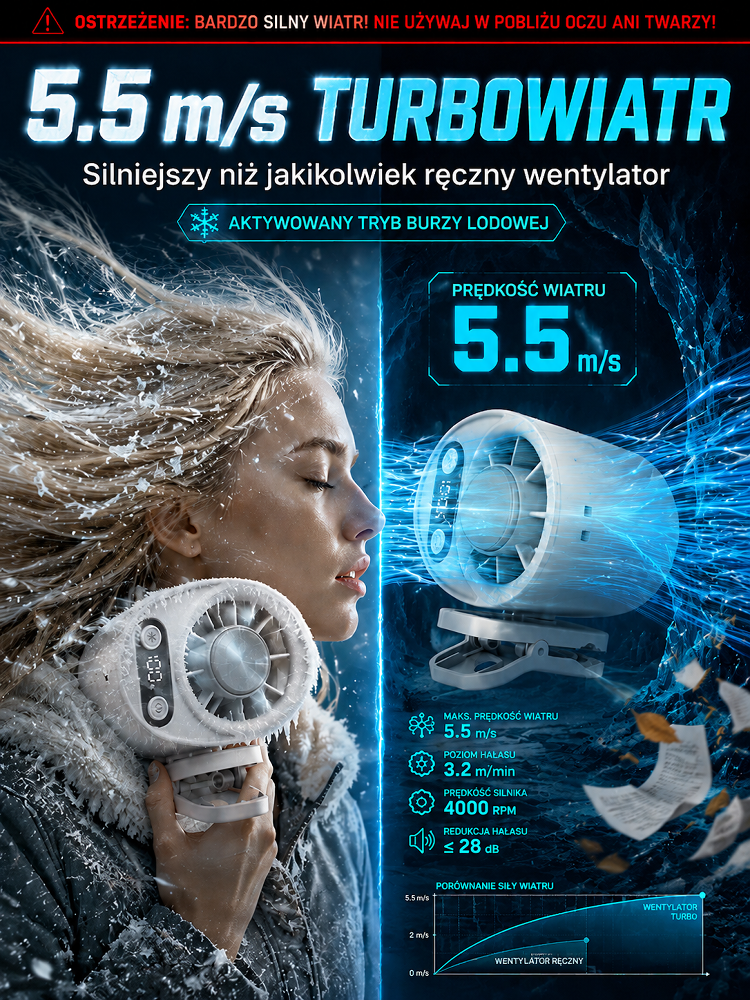 Wentylator chłodzący z klipsem półprzewodnikowym ❄️ W 3 sekundy lodowato!