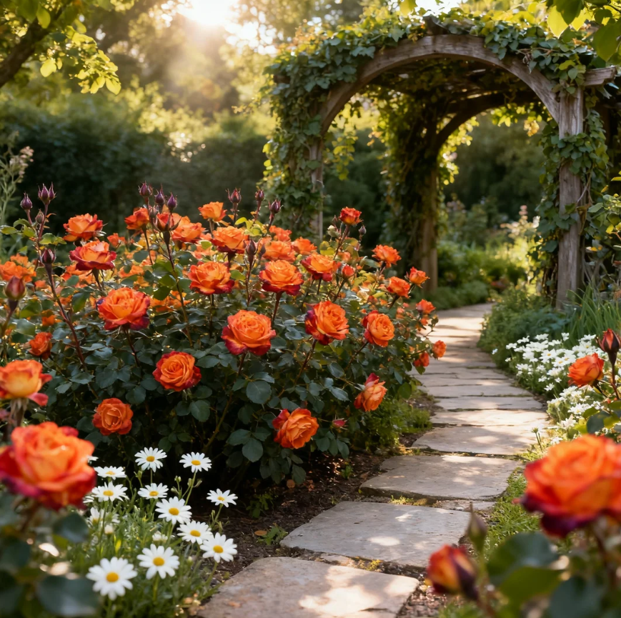 🔥🌹Firestorm – Розата, която разцъфтява като огън във вашата градина