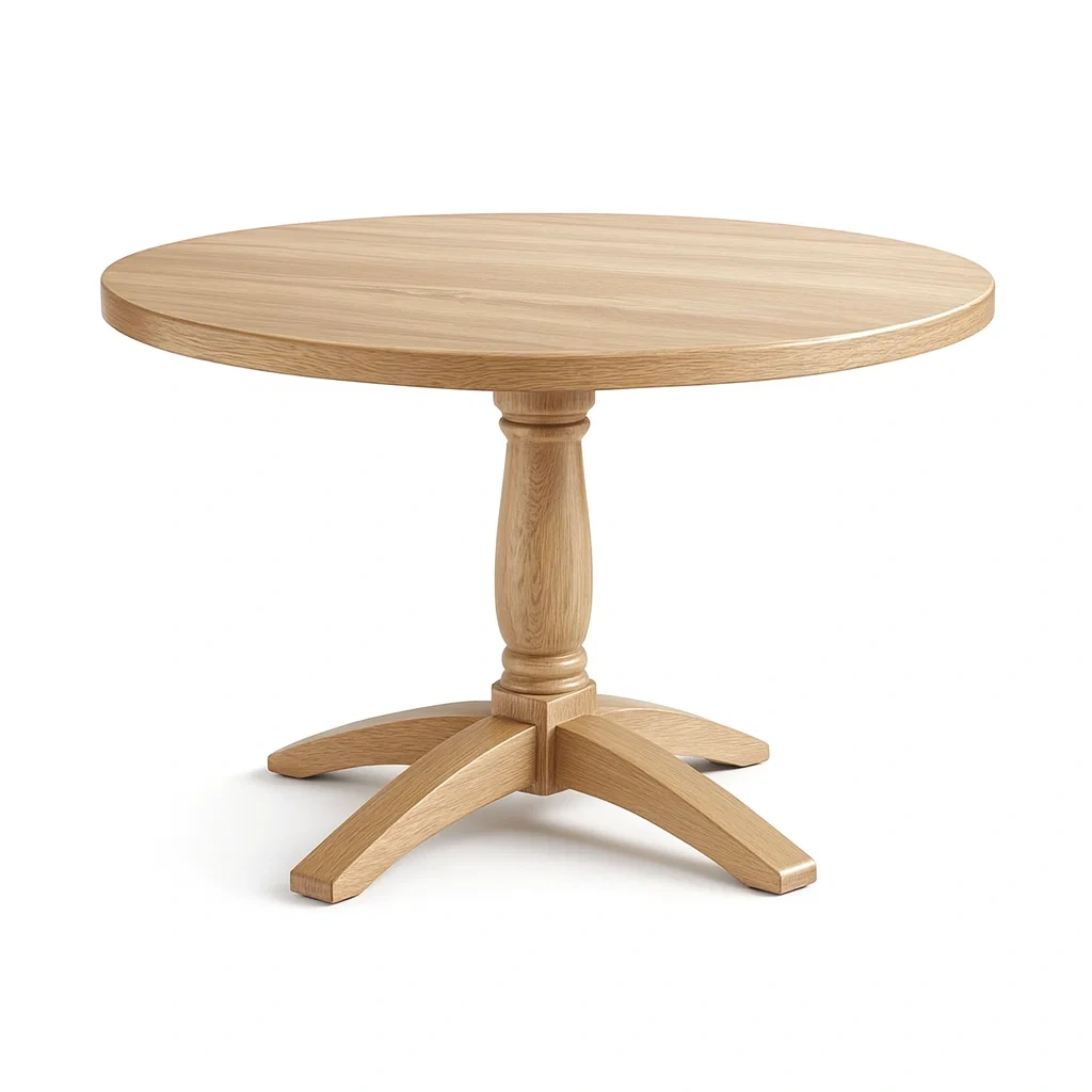 Dining table Round Oak-Furnixio