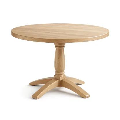 Dining table Round Oak-Furnixio