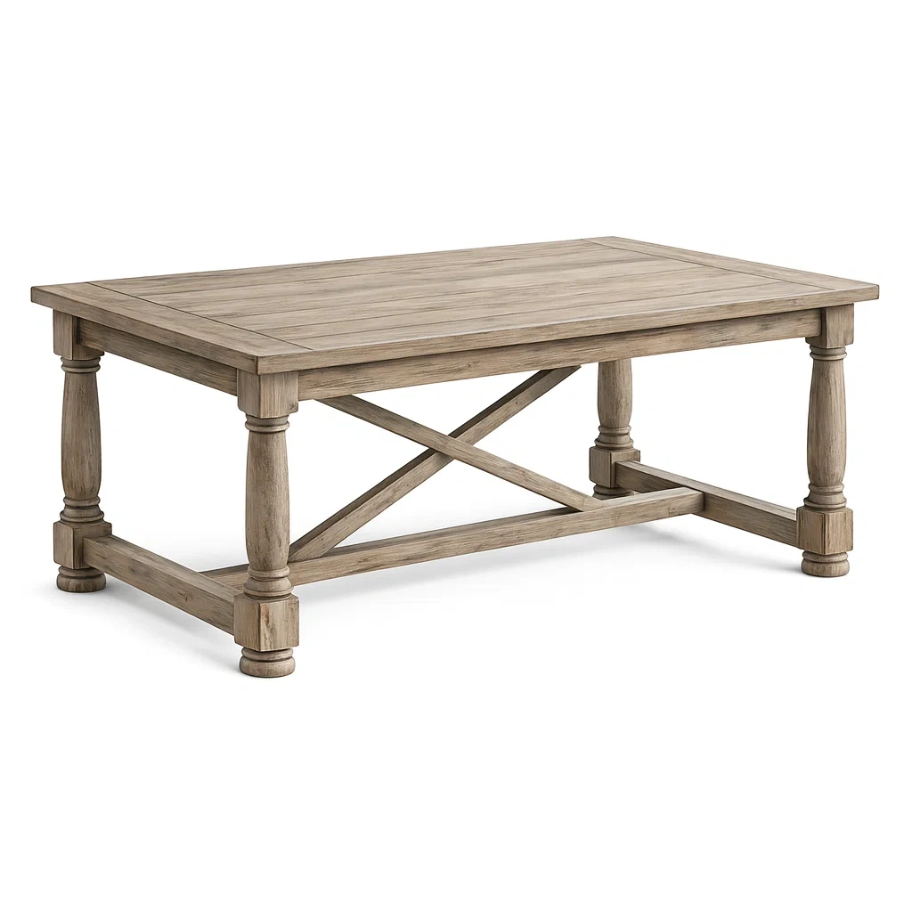 Table Wooden Rectangular Coffee Pine-Furnixio