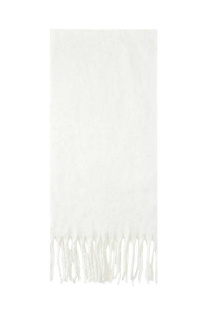 "Winter" scarf white