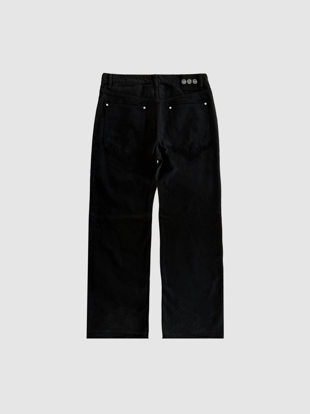BLACK WAXED DENIM