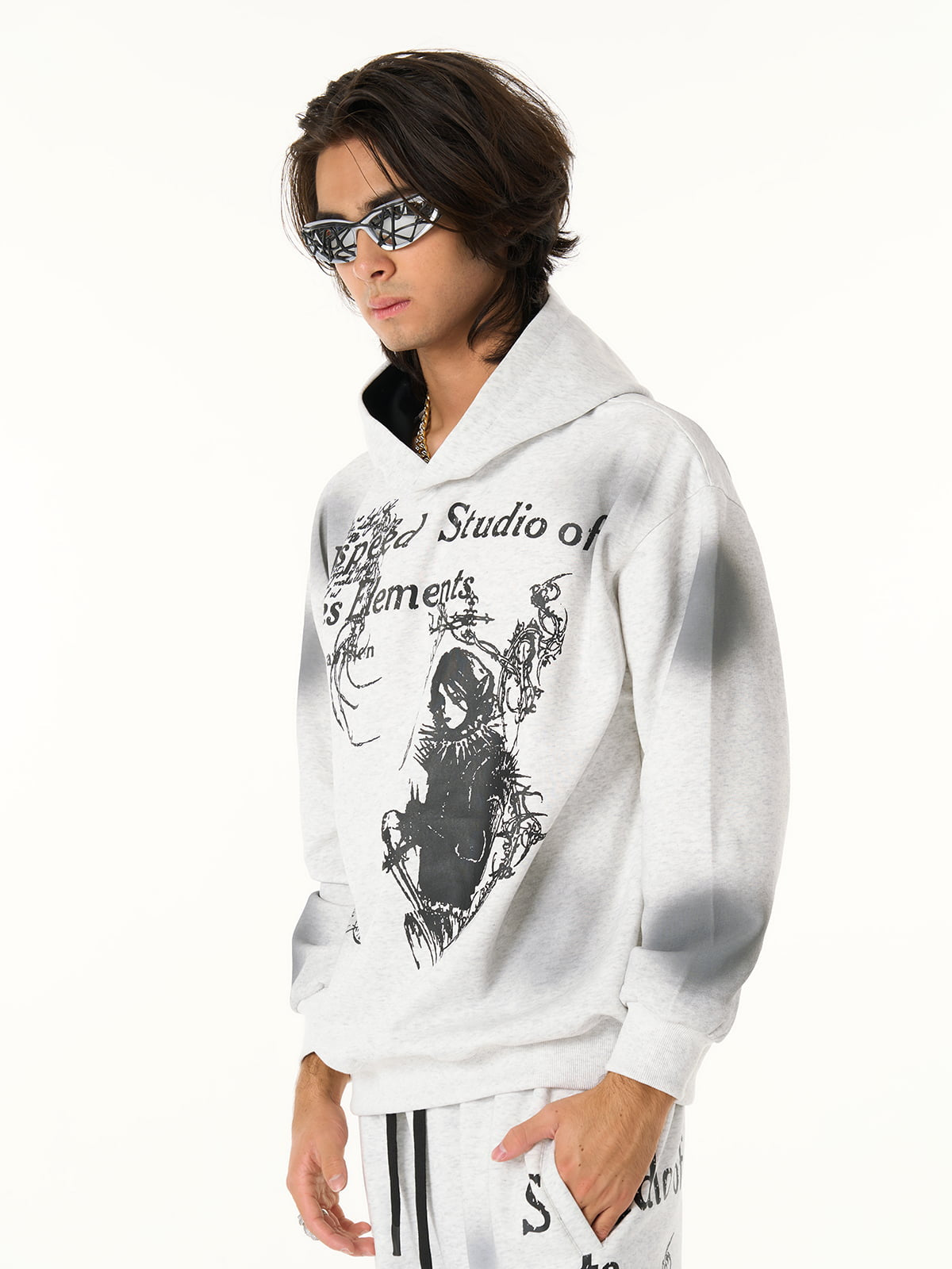 Supermade × Mortemartt Graphic Hooded Jacket- 2279