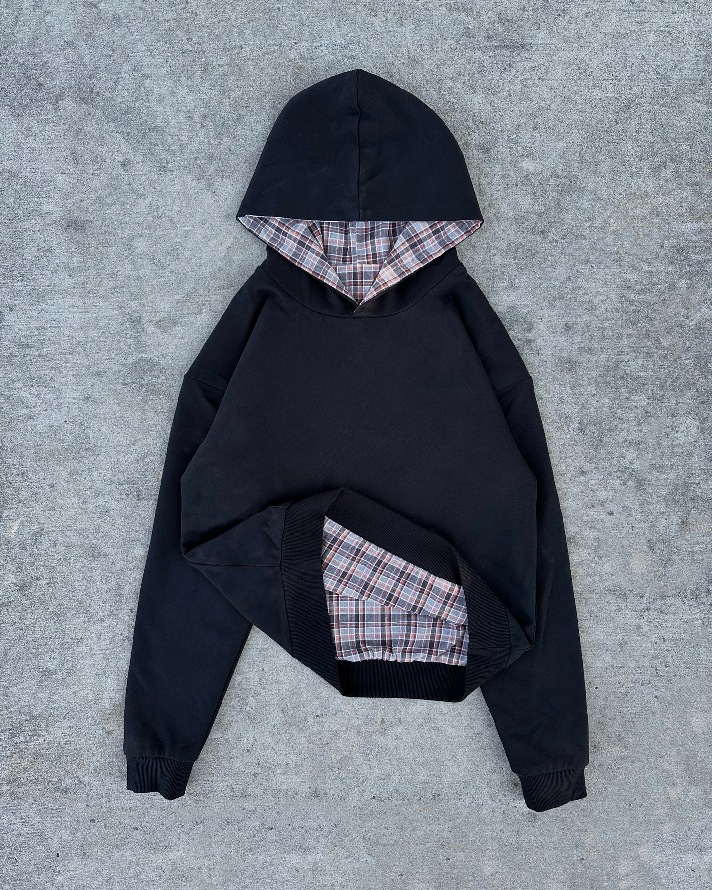 REVERSIBLE PLAID HOODIE