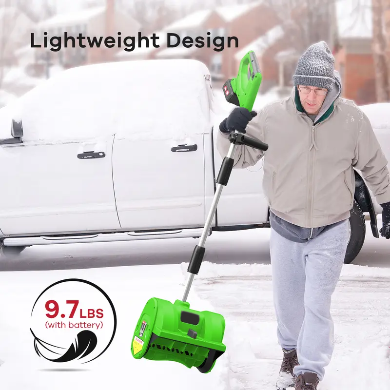 Cordless Snow Shovel, 20V | 12-Inch | Cordless Snow Blower