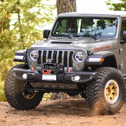 WINCH 20000lb Waterproof Electric Synthetic Rope Winch 12V with Hawse Fairlead,Black Rope