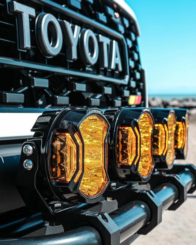 5 Inch White Amber Side Shooter LED Pod Lights With Amber DRL IP68 Waterproof Offroad Jeep SUV Pickup Bar 172W