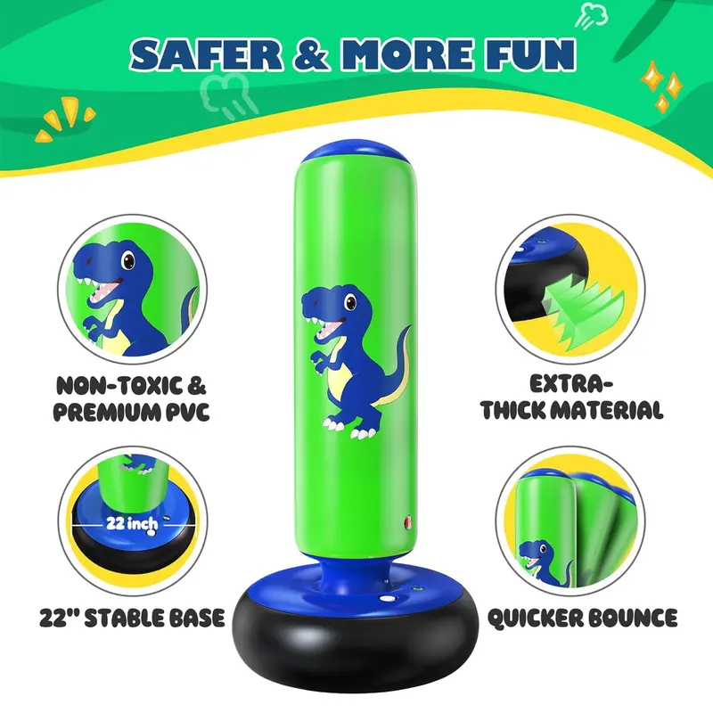 48 Inch Stable Inflatable Boxing Bag for Kids