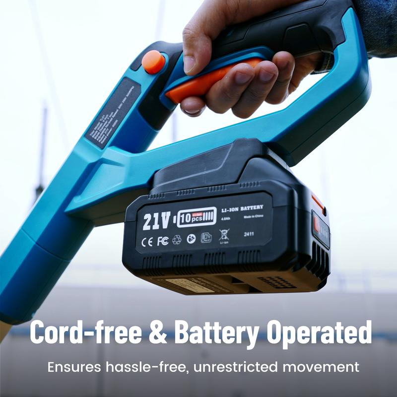 Electric Tiller for Gardening, 300 RPM Rototiller Cordless Cultivator