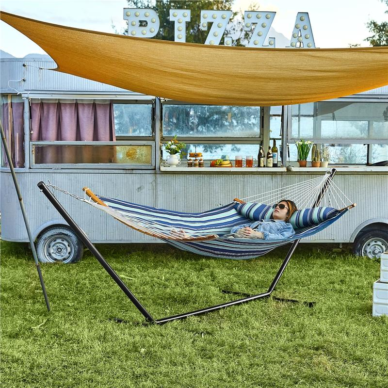 Extra Large Hammock with Stand w/Pillow & Carry Bag