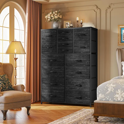 Tall Dresser with 12/16 Fabric Drawers