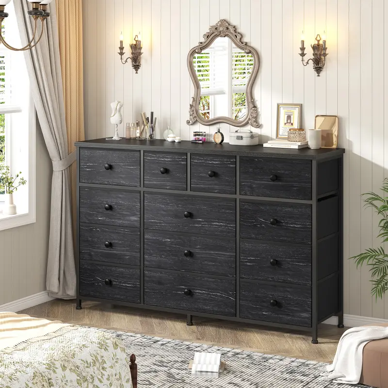 Tall Dresser with 12/16 Fabric Drawers