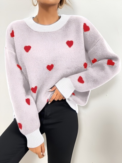 Love Heart Valentine Knit Sweater(Buy 2 Free Shipping)