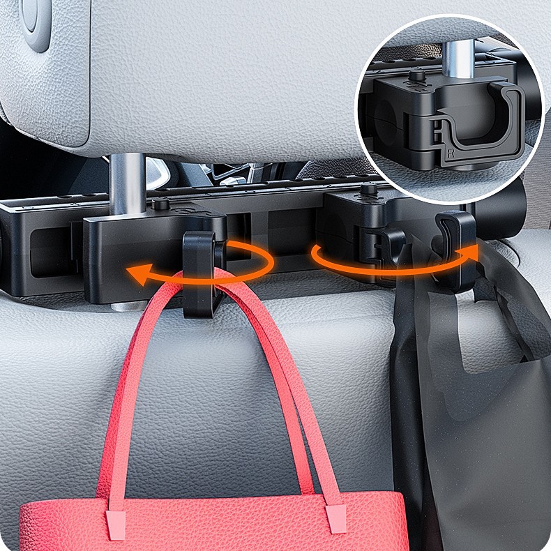 3D Adjustable Dual Hook Car Neck Pillow | Memory Foam Support