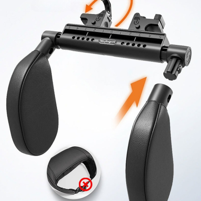 3D Adjustable Dual Hook Car Neck Pillow | Memory Foam Support