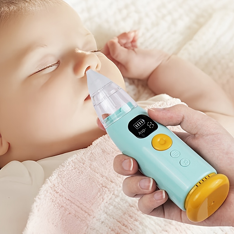 Baby Electric Nasal Aspirator | Quiet Adjustable Suction Nose Cleaner for Newborns