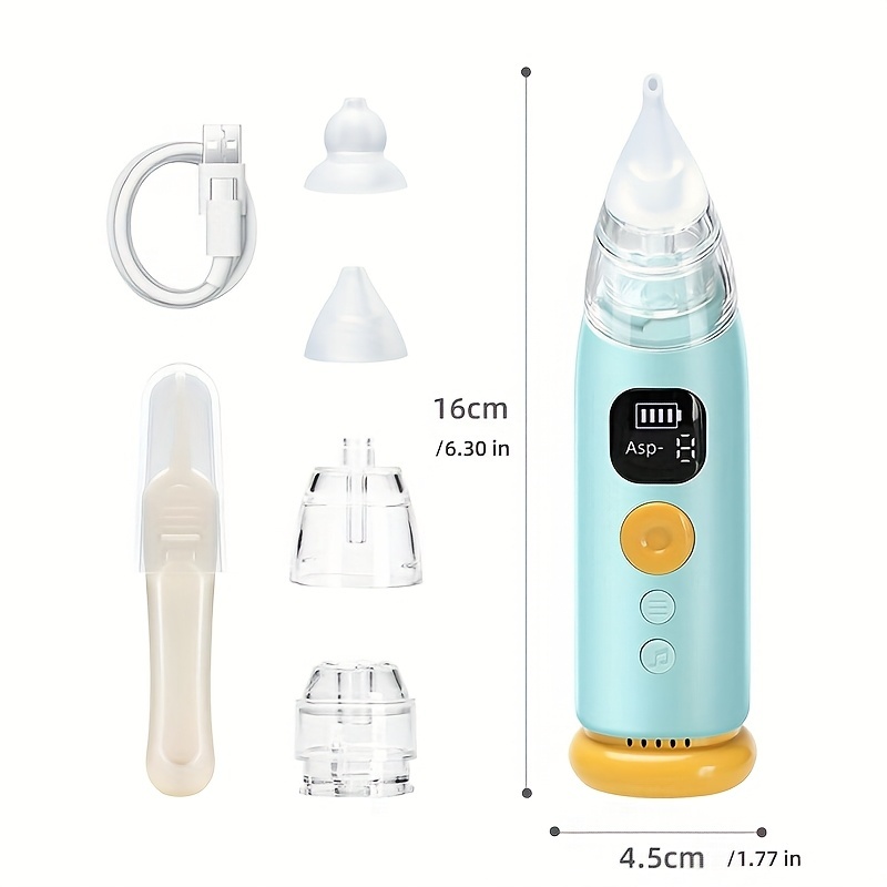 Baby Electric Nasal Aspirator | Quiet Adjustable Suction Nose Cleaner for Newborns