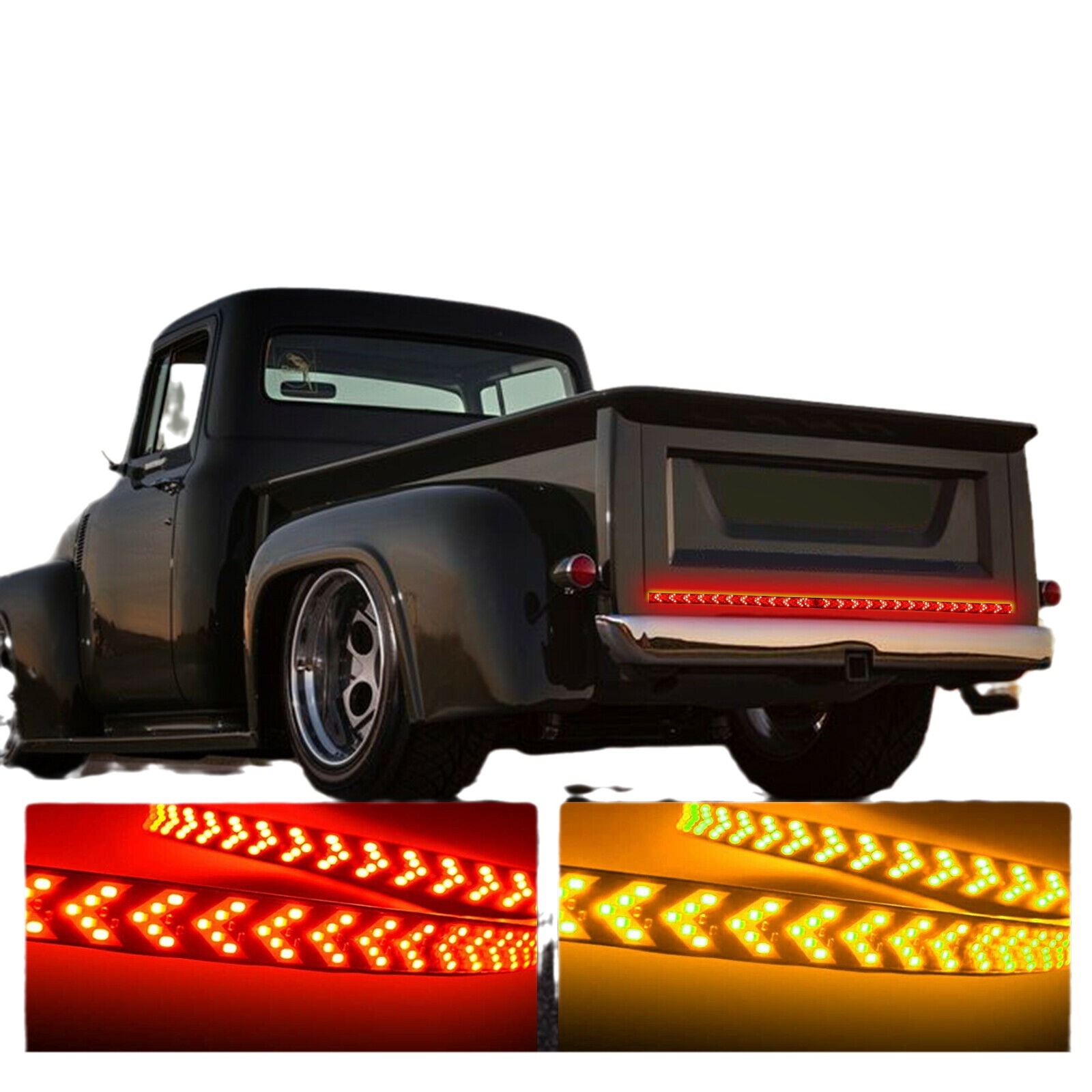 Pickup Truck Multi-function Turn Signal Flowing Herringbone Brake Light