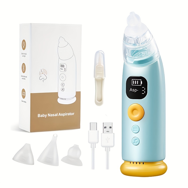 Baby Electric Nasal Aspirator | Quiet Adjustable Suction Nose Cleaner for Newborns