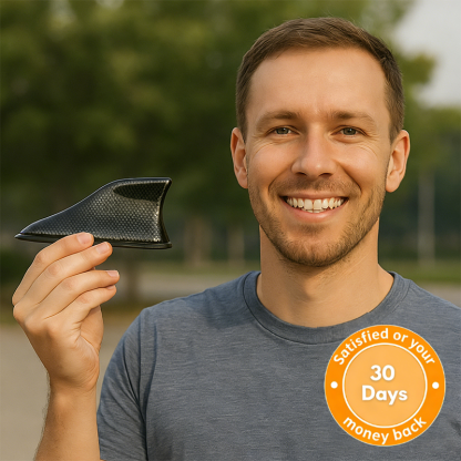 2nd Gen Amplified Shark Fin Antenna | FM/AM Signal Booster for Car Radio