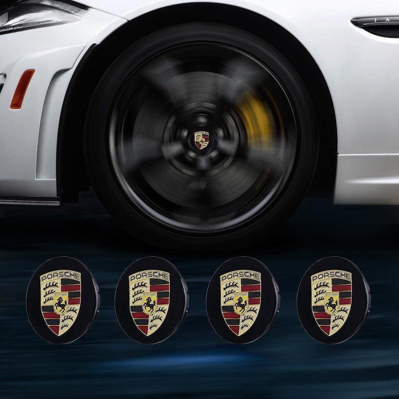 Suitable For Porsche Magnetic Suspension Hub Caps & LED Suspension Luminous Wheel Hub Lights-Greetlamp