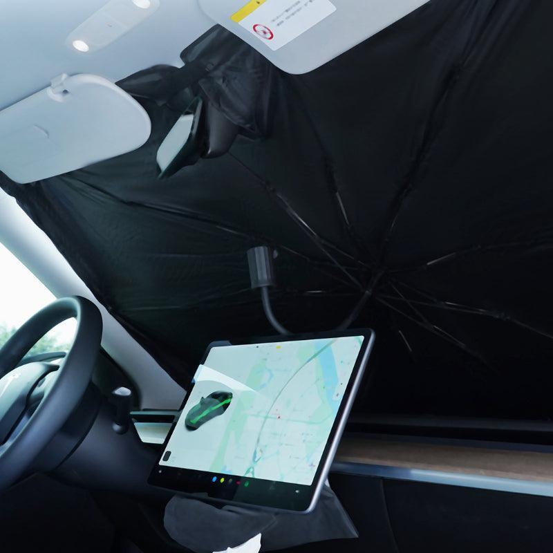 New 360° Bendable Handle Car Parasol Car Front Windshield Sun Protection Heat Shield Universal Car Parasol-Greetlamp