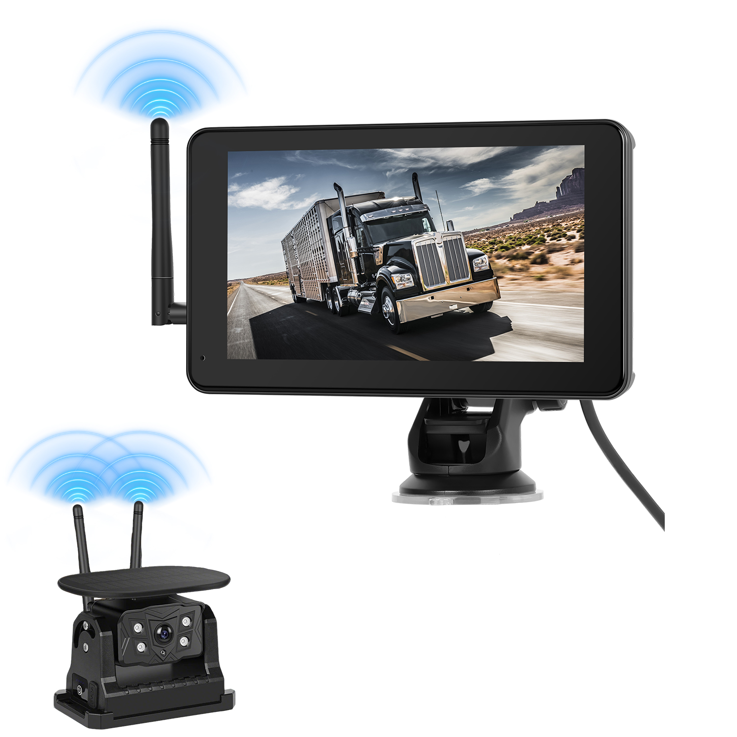 SolarDrive™ 7" Wireless Touchscreen Backup Camera System