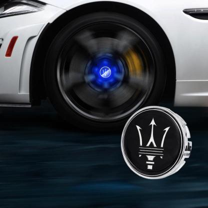 Suitable For Maserati Magnetic Suspension Hub Caps & LED Suspension Luminous Wheel Hub Lights-Greetlamp