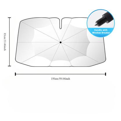 New 360° Bendable Handle Car Parasol Car Front Windshield Sun Protection Heat Shield Universal Car Parasol-Greetlamp
