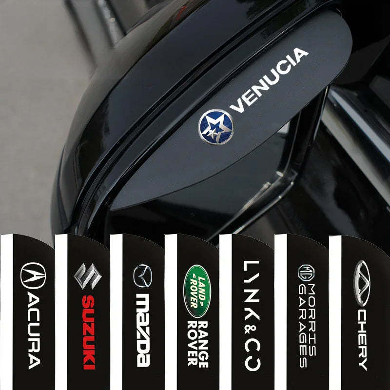 (2 PCS) Universal Silicone Car Rearview Mirror Rain Shield Rearview Mirror Rain Cover-Greetlamp