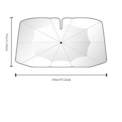 New 360° Bendable Handle Car Parasol Car Front Windshield Sun Protection Heat Shield Universal Car Parasol-Greetlamp