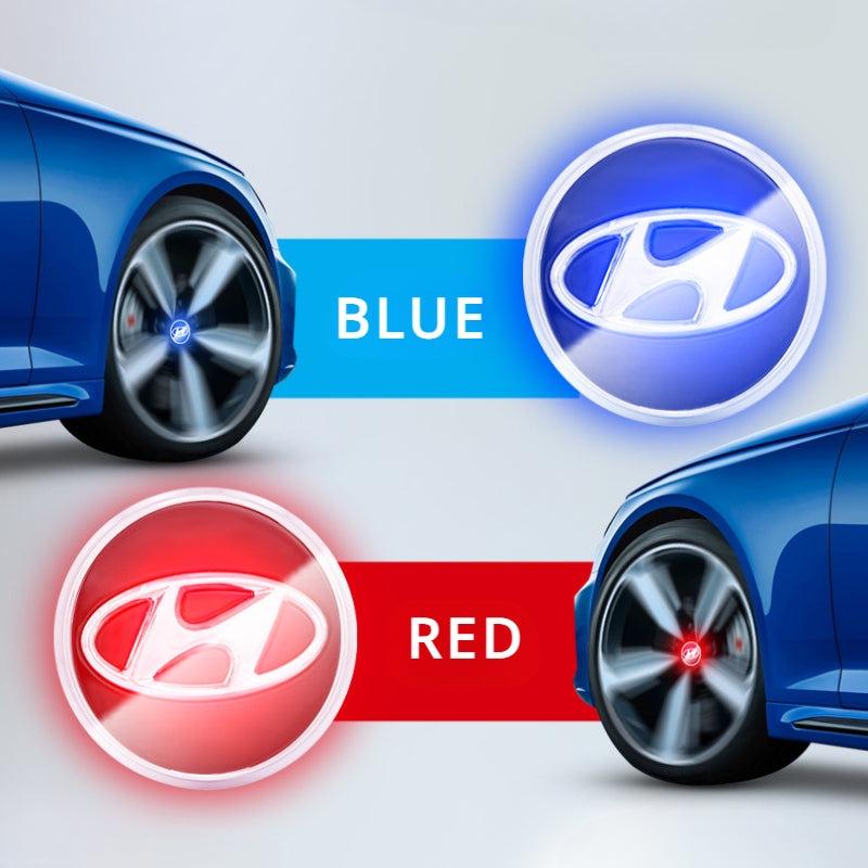Suitable For Hyundai Magnetic Suspension Hub Caps & LED Suspension Luminous Wheel Hub Lights-Greetlamp